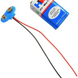 COMBO OF 9V BATTERY AND BATTERY CLIP 2PAIR Electronic Components Electronic Hobby Kit-image-39