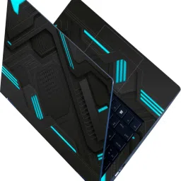 Flipkart SmartBuy Full Body Laptop Skin Sticker - Gradient Black Abstract Technology Background Self Adhesive Vinyl Laptop Decal 15.6-picture-17