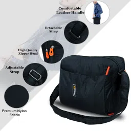 Black Men Sling Bag Bag Cross body Men’s Sling Messenger Bag for Travel / Office / Business / Cash-image-30