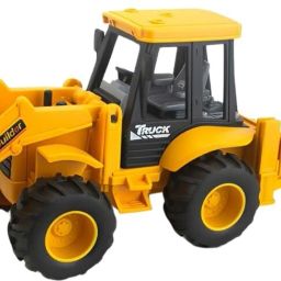 2in1 Unbreakable Pull Back JCB Construction Loader Truck Vehicle Toy For Kids-6