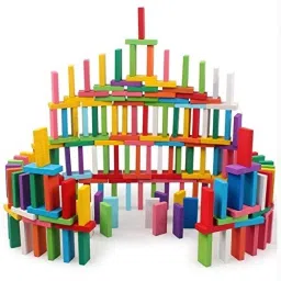 Wooden Domino Toy for Kids - Educational Blocks Activity Game-9