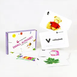 Mind Wealth SMALL ALPHABETS Flash cards for teaching kids- A playful learning for 1yr-4yr Kids-18