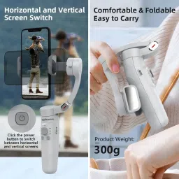 ephorus Handheld gimble for professional photography M1 3 Axis merak one face tracking 3 Axis Gimbal for Mobile image 4