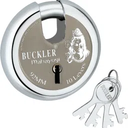 Iron-Steel 92MM,10 Lever-4 Keys Shutter lock for Shop,Godown,Main Gate,Main Door Lock-25