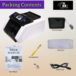 KK MART Latest Heavy Duty Cash Counting Machine with MG,UV,IR Fake Detection-LCD Display Note Counting Machine image 5