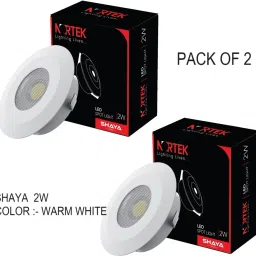 Shaya 2W Led Spot Light Stylish Led Light for Home Decor Warm White Pack of 2 Recessed Ceiling Lamp-image-37