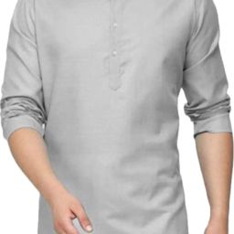 Men Striped Cotton Blend A-line Kurta-image-83