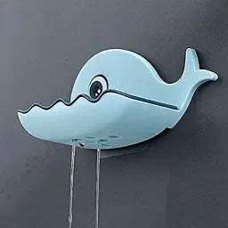 Fish Shape Cute Adhesive Waterproof Wall Mounted Soap Dish(PACK OF 1)-image-66