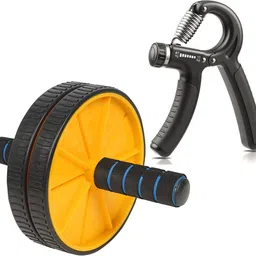 pheonix Combo of Ab Wheel with Hand Gripper Home Gym Exerciser (Pack of 2) Fitness Accessory Kit Kit-picture-3