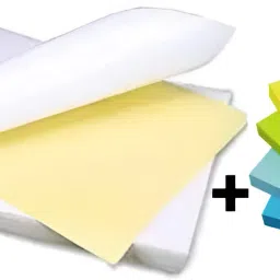 ADHESIVE GLOSSY PAPER + Multicolor Sticky Notes A4 120 gsm Photo Paper-28