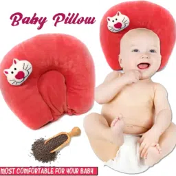 SUPER SOFT MUSTURD SEED FILLING BABY HEAD SHAPER PILLOW Microfibre Animals Baby Pillow Pack of 1-image-40