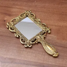 Metal Hand Mirror For Makeup,Table Mirror Antique Piece for Wedding Gift item-16