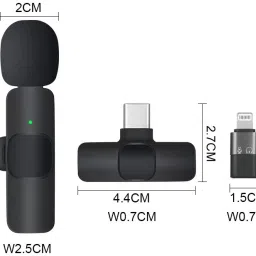 subton Wireless Collar Mic For Mobile with 20m(60ft)Bluetooth Range|Reels Vlog Teaching Microphone image 5