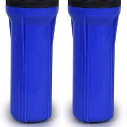 10 Inch Pre-Filter Slim Housing Bowl with 3/8" Elbow Connector & Teflon Tape (Blue, Combo Pack of 2 Pcs.) Solid Filter Cartridge-image-38