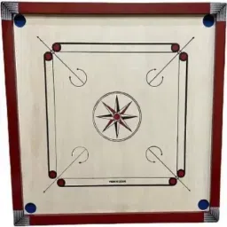 26 Inch Carrom Board With Wooden Coins (Beige) 66.04 cm Carrom Board-picture-36