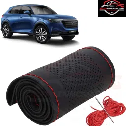 Hand Stiched Steering Cover For Honda Universal For Car-image-77