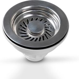 Kitchen Sink Stainless Steel Push Down Strainer-image-15