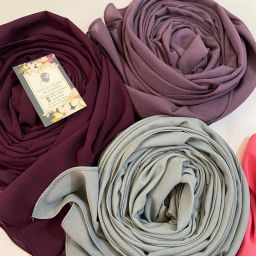 Solid Chiffon Women Multicolor Scarf, Fancy Scarf, Stole-image-38