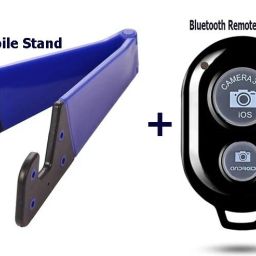 POZUB V-Shaped Universal Foldable Mobile Phone Stand +Bluetooth Remote Selfie Shutter Mobile Holder-image-33