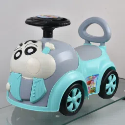 DASH SUPER Kids Ride On Cart ShinChan Design Under Seat Storage Compartment Car Battery Operated Ride On-image-3