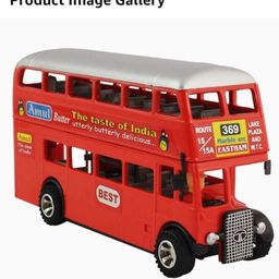 DOUBLE DECOR CITY BUS (SHINSEI) PULL BACK & GO ACTION PACK OF 1-2