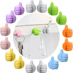 Thumb Shape Silicone Cable pack 10 Hook 10-image-42