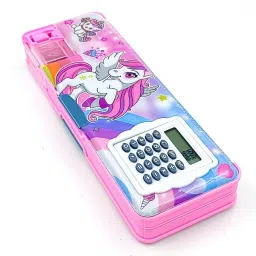 UNICORN CALCULATOR GEOMETRY BOX WITH IN BUILT SHARPENER FOR SCHOOL KIDS Geometry Box-6