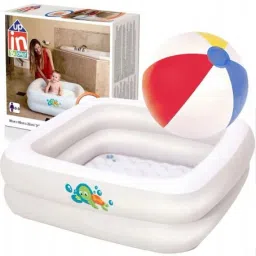 Double-Ring (IND*44) Inflatable Baby Bath Tub with free pump Inflatable Swimming Pool-picture-24