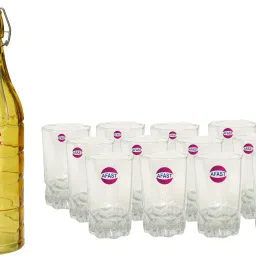 Serving Lemon Set Of Bottle And 12 Glass, 1 Ltr-X121 Jug Bottle Glass Set-image-31