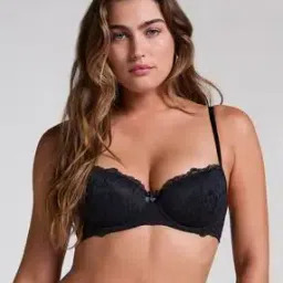 hunkemoller Women Marine Lace Padded Underwired Bra-picture-49