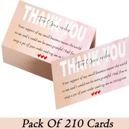 Thank you For your order card Package Insert for Online Shop Small Business Greeting Card-picture-24