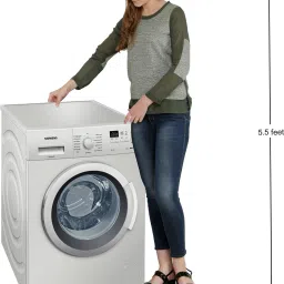 siemens 7 kg Fully Automatic Front Load Silver image 3