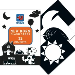Flash Cards for New Born Children Infant| High Contrast Flash cards -32 Objects-image-49