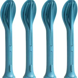 3 in 1 Spoon Set | Plastic Spoon, Fork and Knife Set | Kitchen Cutlery Set | Plastic Table Spoon Set-23