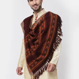 GREEN AGRITECH Acrylic Woven Men Shawl-image-23