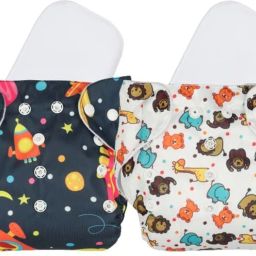 Free Size Reusable Cloth Diaper With 2 Dry Feel Absorbent Soaker Pad (3M-3Y)-26