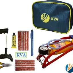 KV-137 Puncture Kit with 100 psi Tyre Air Pump for Car & Bike Tubeless Tyre Puncture Repair Kit-image-18