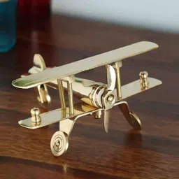 creator handicrafts Brass Aeroplane Showpiece for Table Decor-picture-46