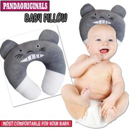 BABY SEED PILLOW, Pillow for Newborn Baby-Round Head Shaping Pillow, 0-12 Months Microfibre Animals Baby Pillow Pack of 1-image-85
