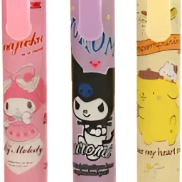 Cute Kuromi Pattern Erasers Retractable Pen Shape Push Non-Toxic Eraser-image-9
