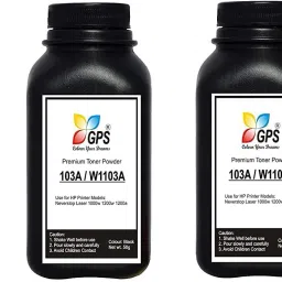 GPS Colour Your Dreams MFP 1200a / 1200w Pack Of 3 Bottle With Nozzle 50gm Each Black Ink Toner-image-65