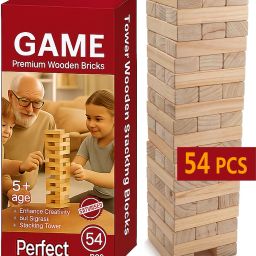 Jenga Game Wooden Set | Tumbling Tower Game for Indoor Fun-image-82