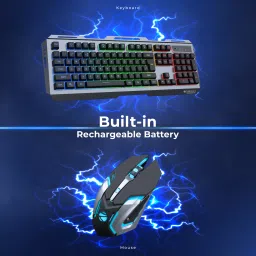 ZEBRONICS Transformer Pro Wireless Standard Multi-device Keyboard Compatible with Desktop, Laptop, Mac Gaming Keyboard & Mouse, 2.4GHz, 4000 DPI, LED Modes,Type C, Al body� image 5