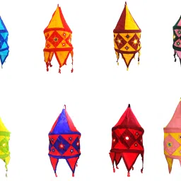 Applique Hanging Lamp Shade Pack of 1 Ceiling Lights Lamp Shade-13