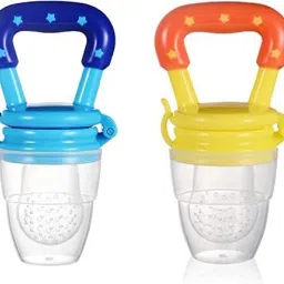 Silicone Food and Fruit Nibbler/Feeder with Extra Mesh Baby Feeder-Pack Of 2) Teether and Feeder-23