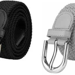 Girls Casual, Evening, Formal, Party Black, Grey Synthetic Belt-image-54