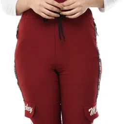 Women Maroon Dungaree-image-46