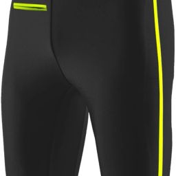 Jammer-pattern Striped Men Trunk Black, Green Swimsuit-image-5