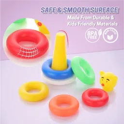 aditi toys ABS Plastic Stacking Ring Multicolor Ring Sorting & Stacker for Kids 12+ Months image 4