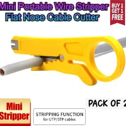 BALRAMA 2pc Mini RJ45 Network Wire Stripper Cable Cutter Impact Punch Down Tool Crimper Network Interface Card-21